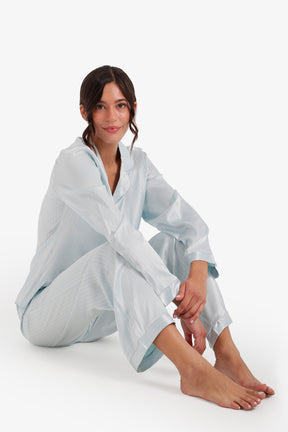 Pinstripe Satin Pyjama