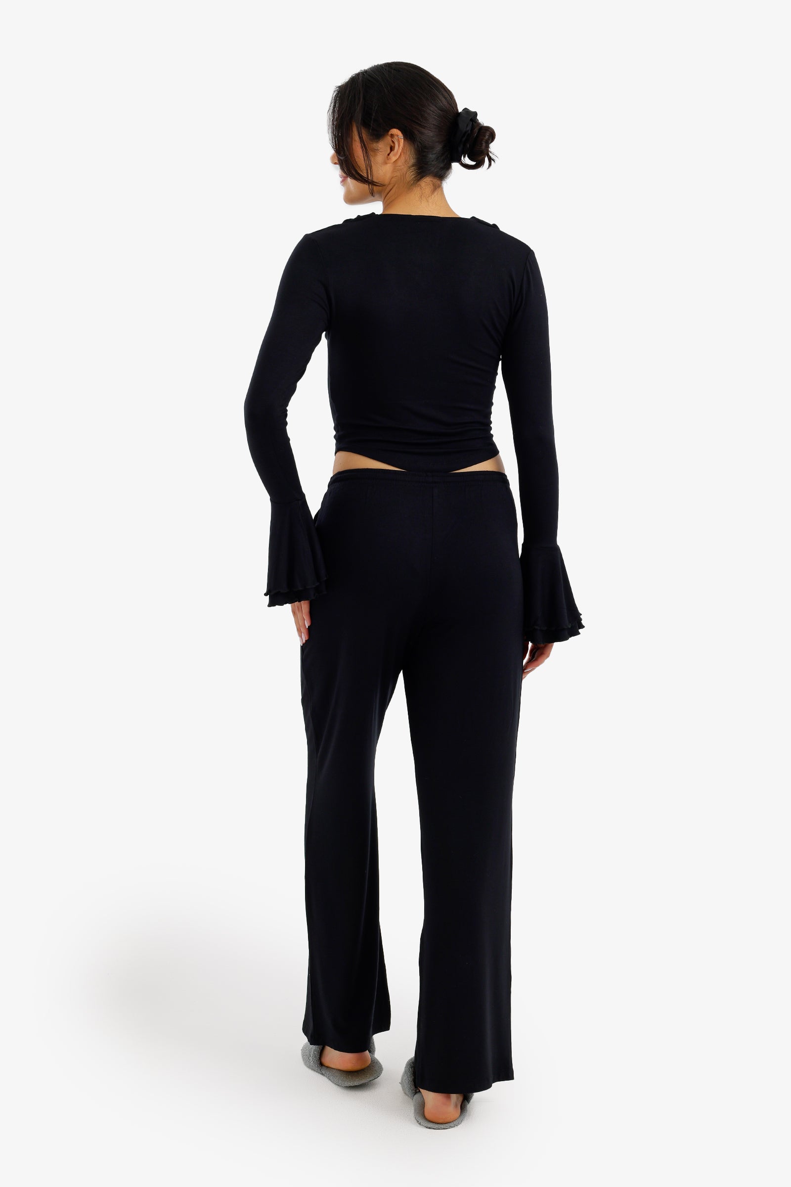 Ruffle-Trim Pyjama Set