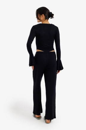 Ruffle-Trim Pyjama Set