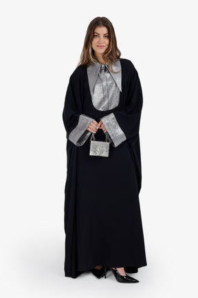 Contrast Cuff Maxi Cardigan