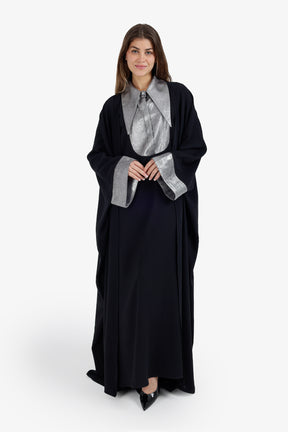 Contrast Cuff Maxi Cardigan