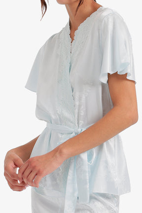 Scalloped-Lace Floral Pyjama