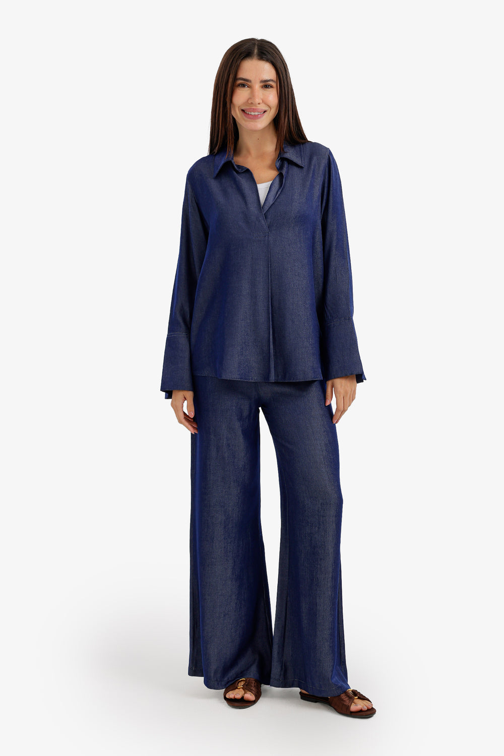 Relaxed High-Low Blouse