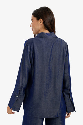 Relaxed High-Low Blouse
