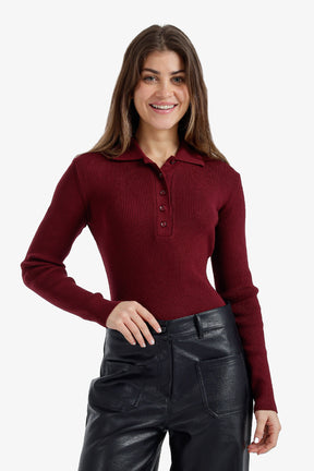 Slim Fit Ribbed Pullover