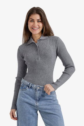 Slim Fit Ribbed Pullover