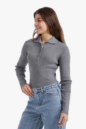 Slim Fit Ribbed Pullover