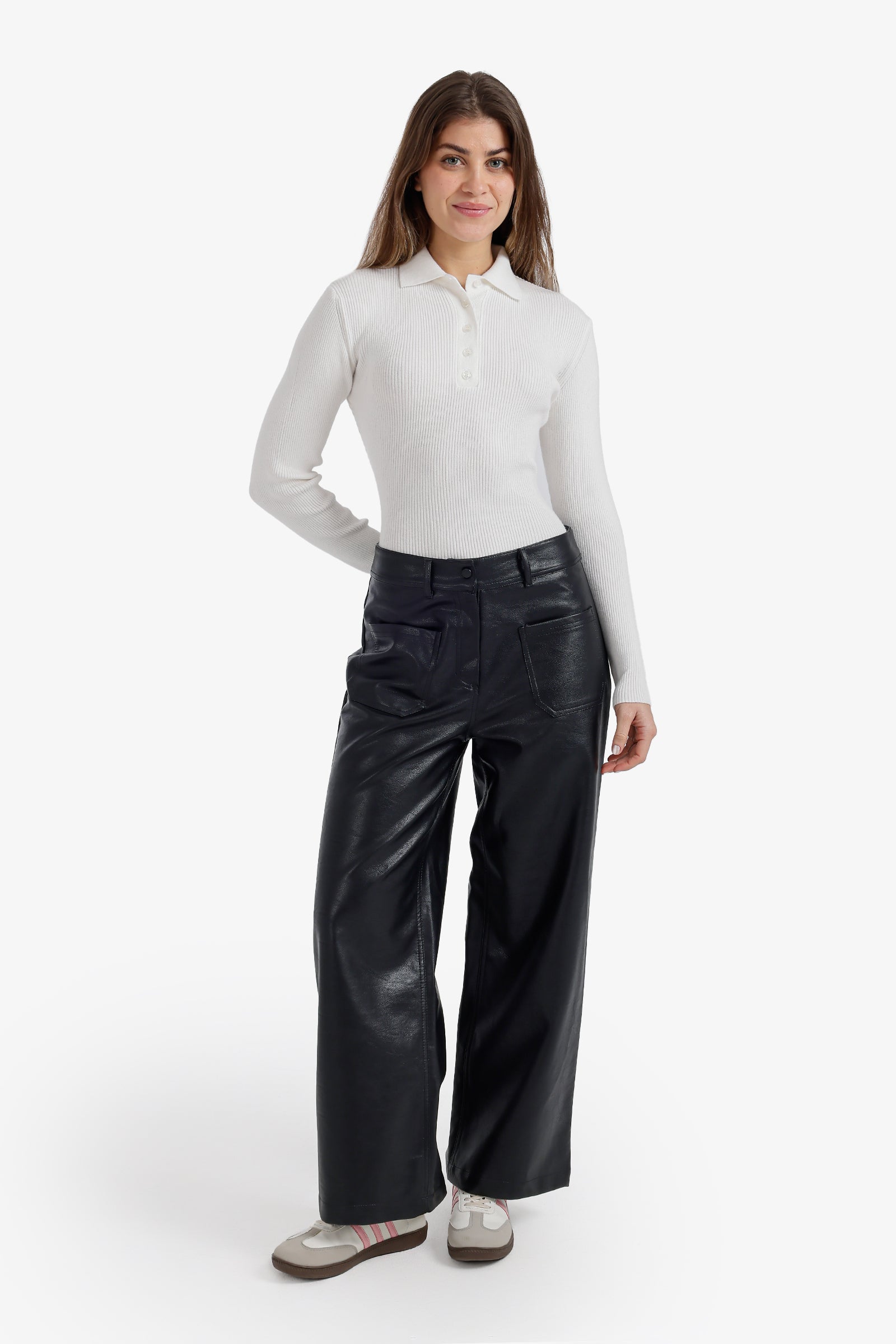 Slim Fit Ribbed Pullover