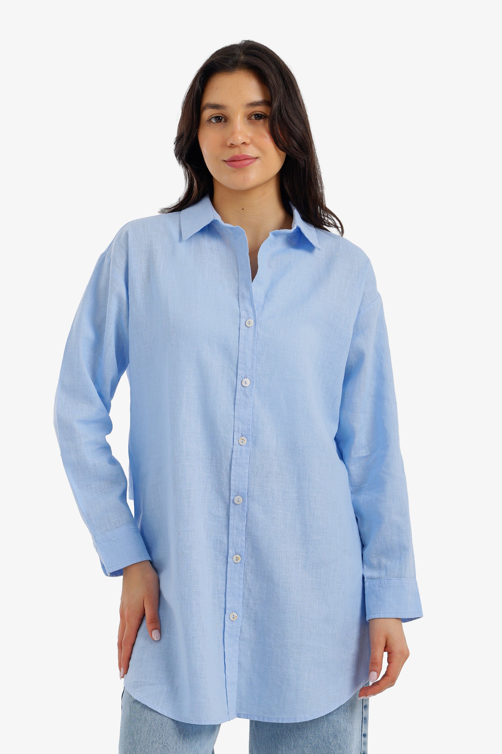 قميص تونيك بقصة مريحة