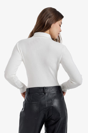 Slim Fit Ribbed Pullover