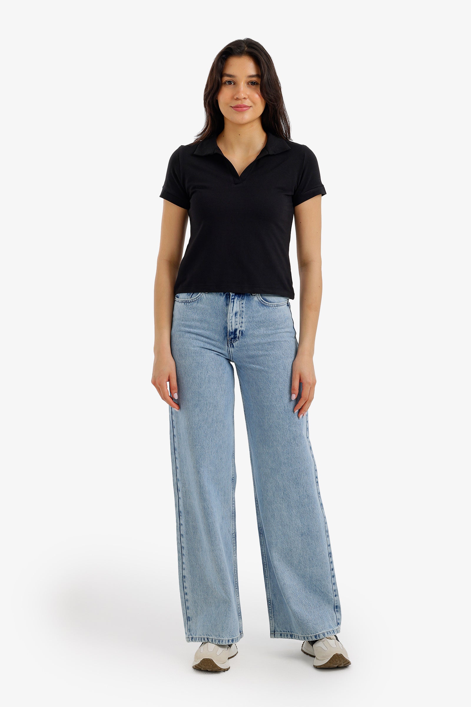 Cropped Polo T-Shirt