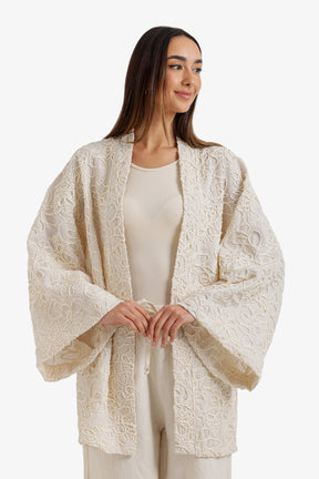 Embroidered Beach Kimono