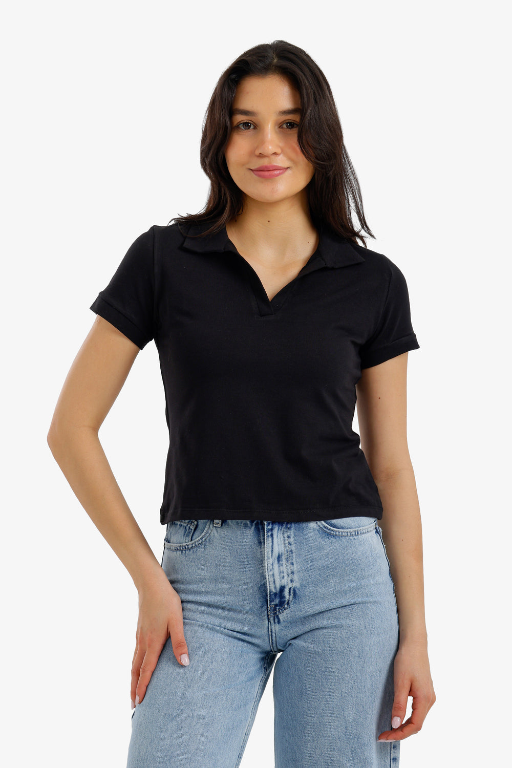 Cropped Polo T-Shirt