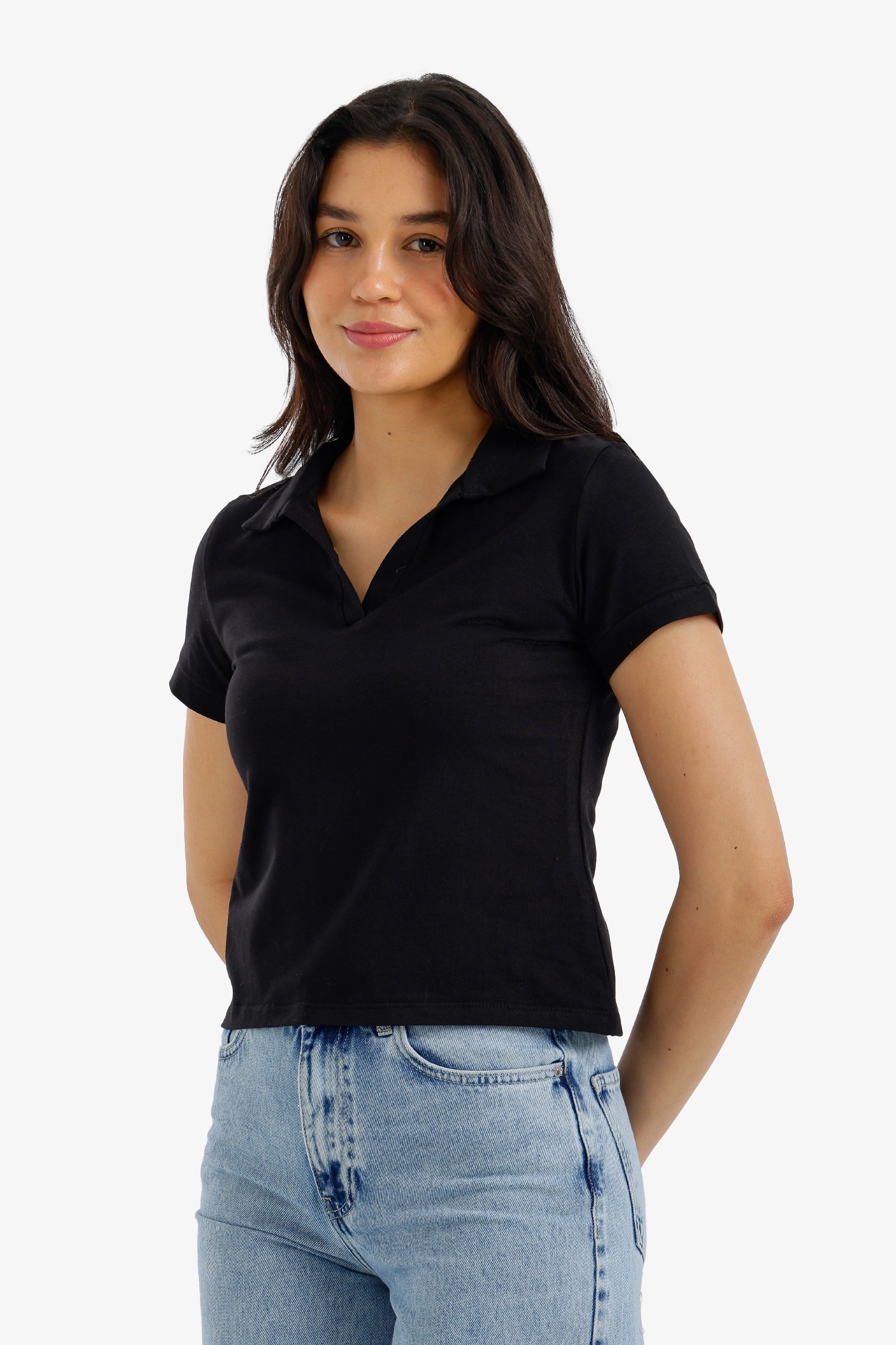Cropped Polo T-Shirt