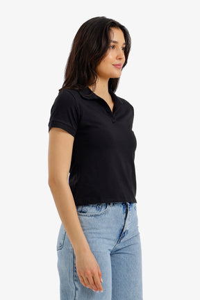 Cropped Polo T-Shirt