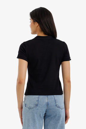 Cropped Polo T-Shirt