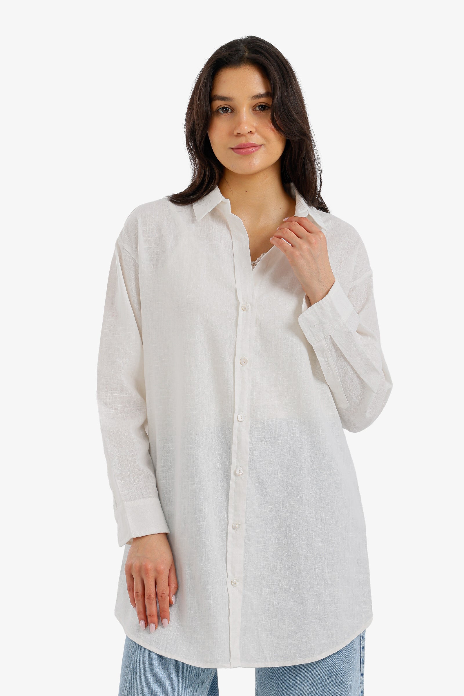 قميص تونيك بقصة مريحة