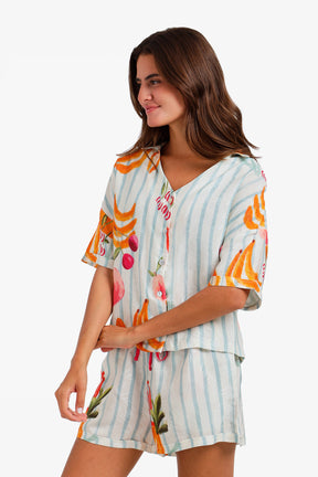 Fruit-Print Pyjama Set