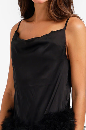 Feather Hem Pyjama Set