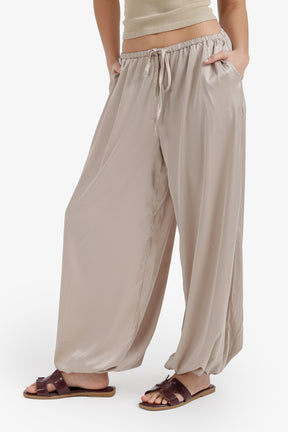 Satin Balloon Pants