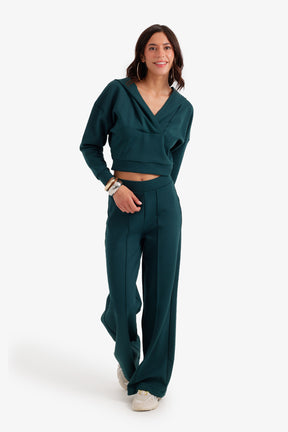 Pintuck Seam Lounge Sweatpants