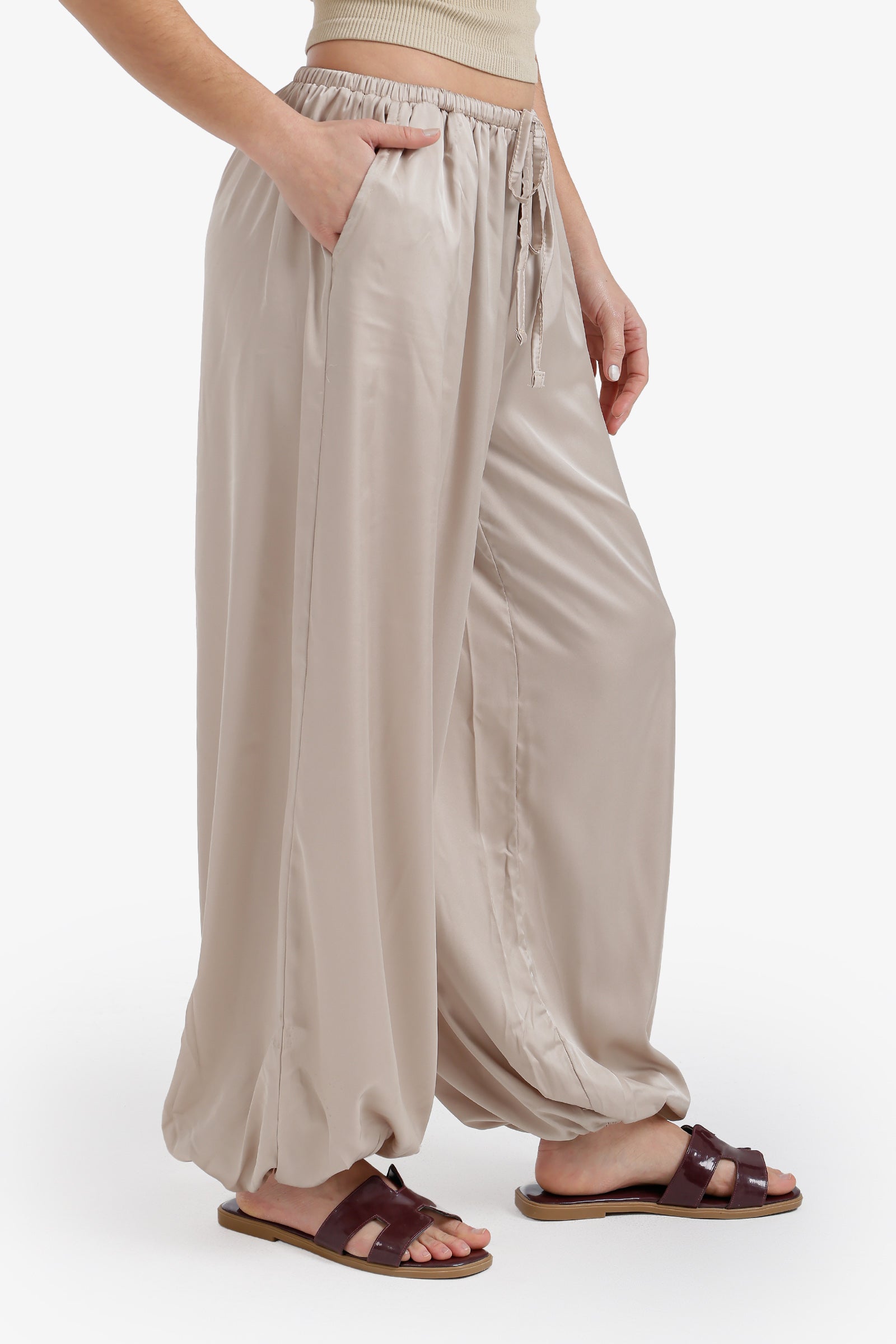 Satin Balloon Pants
