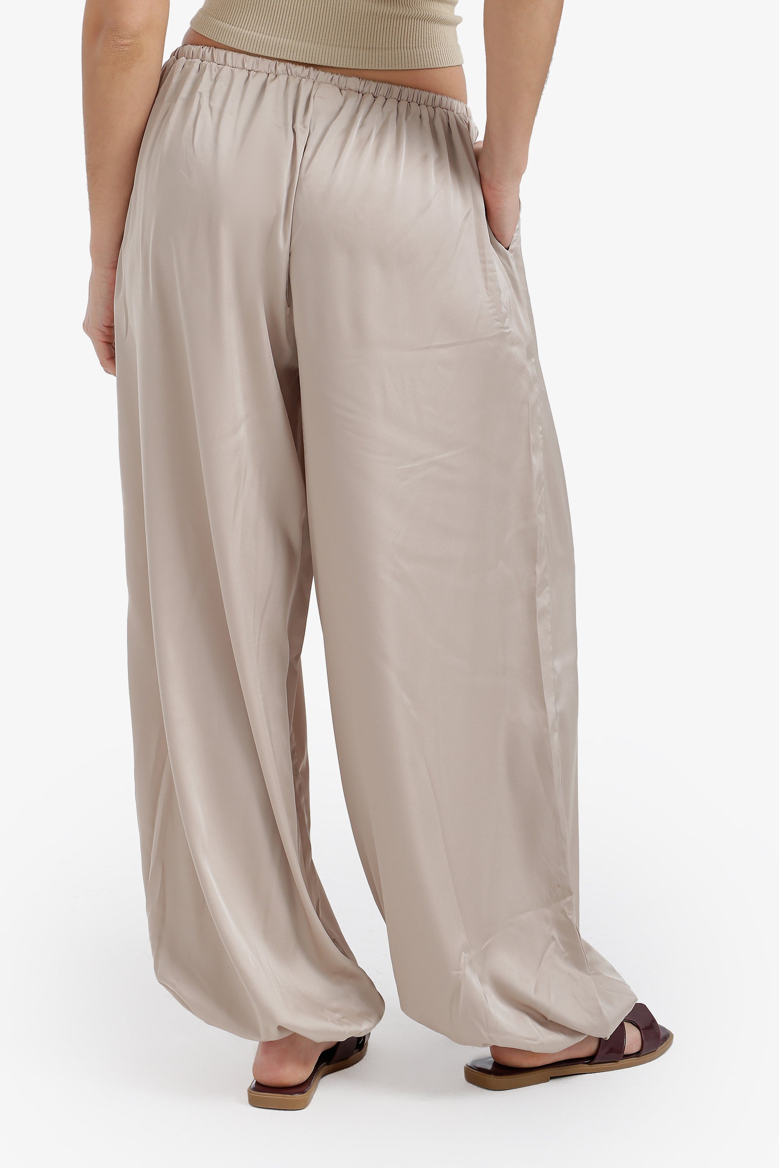 Satin Balloon Pants