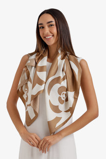Floral Square Scarf