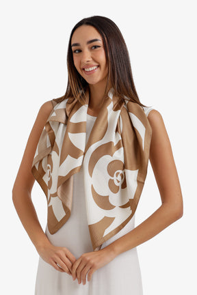 Floral Square Scarf