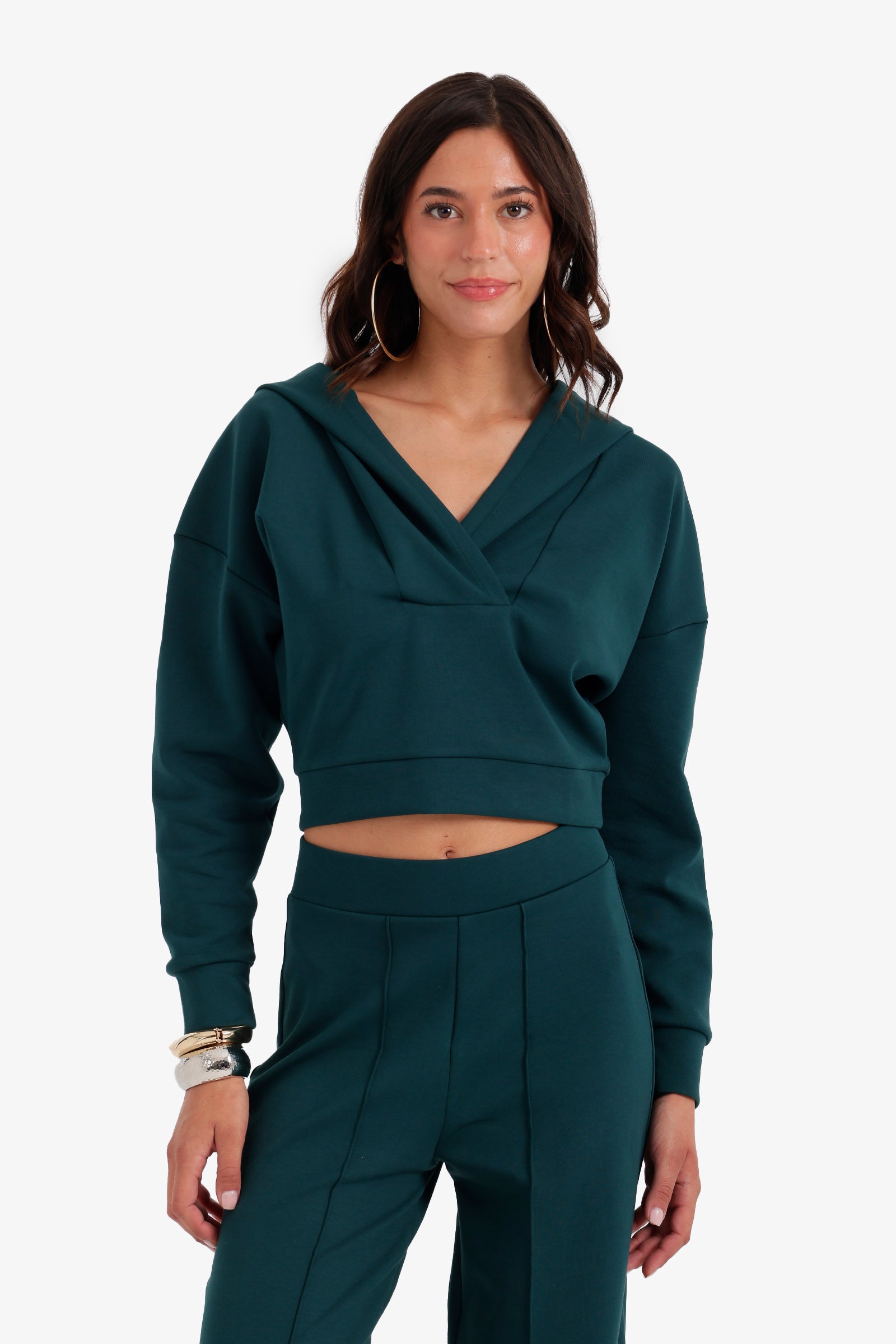 Cropped Lounge Sweatshirt
