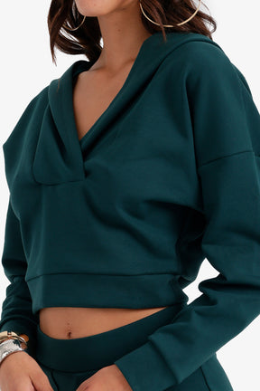 Cropped Lounge Sweatshirt