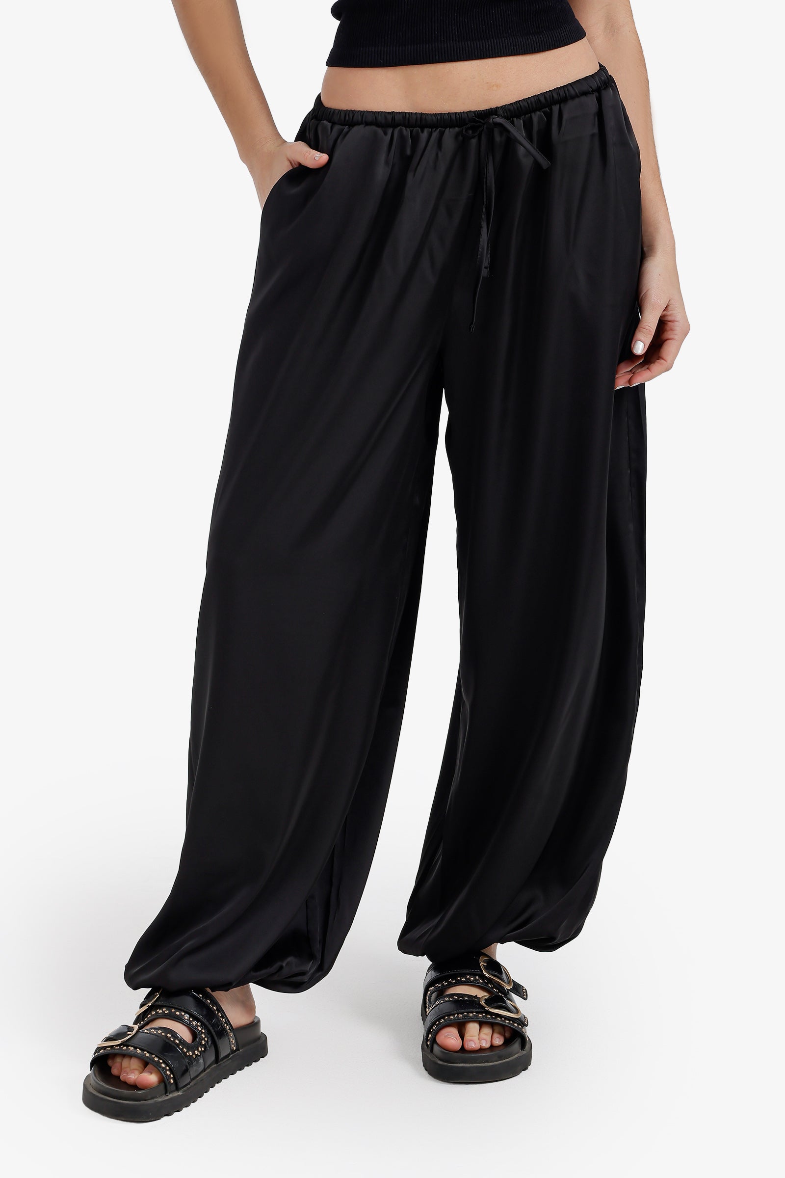 Satin Balloon Pants