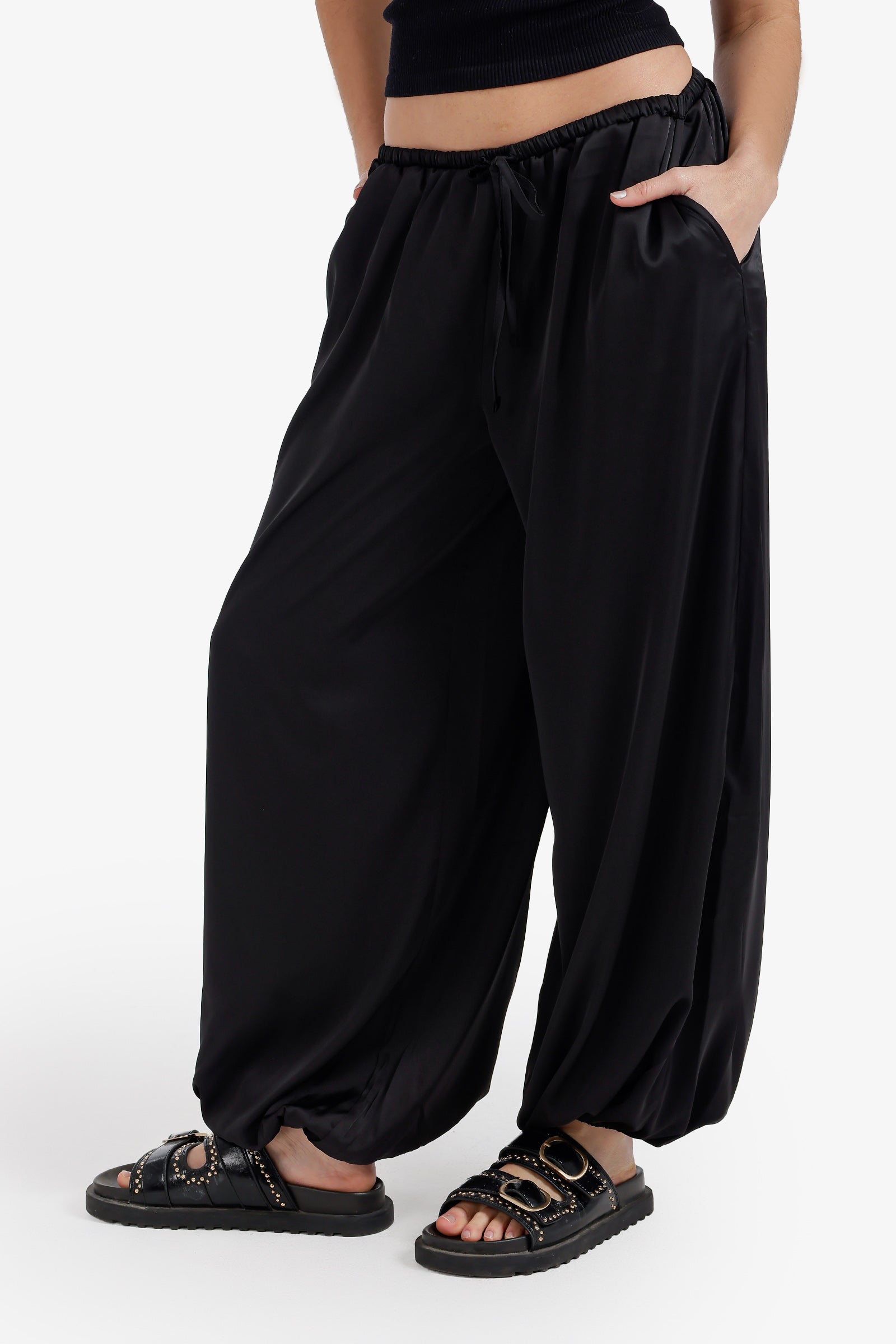 Satin Balloon Pants