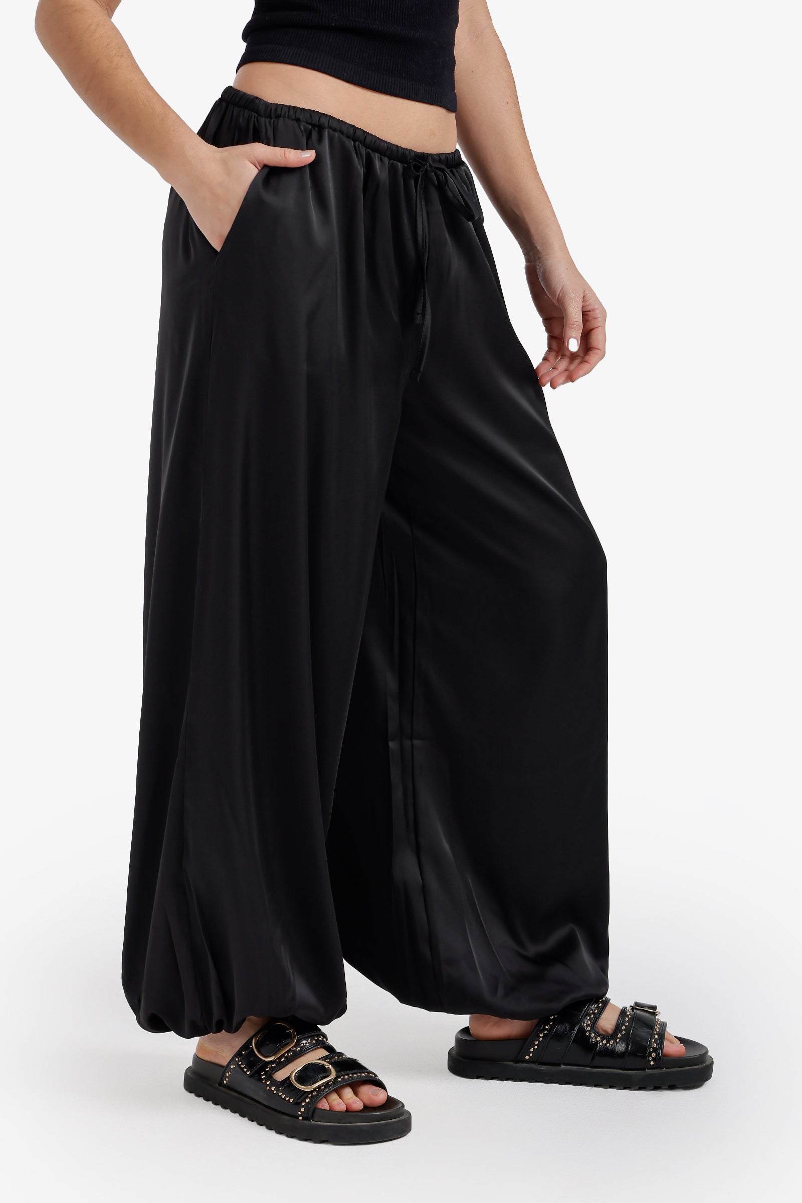 Satin Balloon Pants