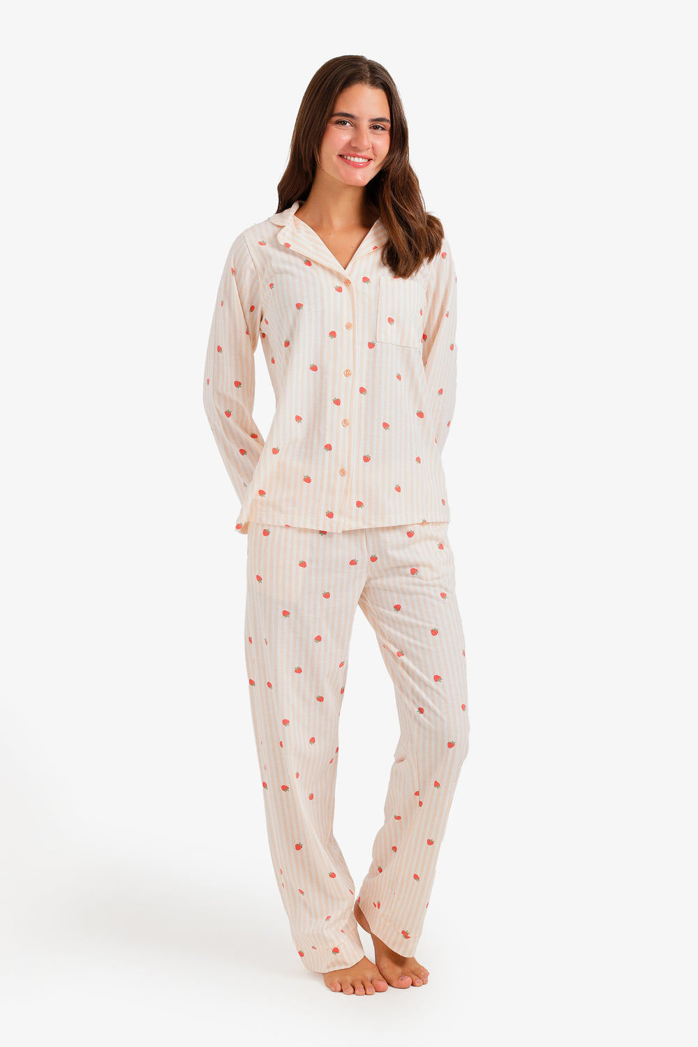 Striped Strawberry Pyjama Set