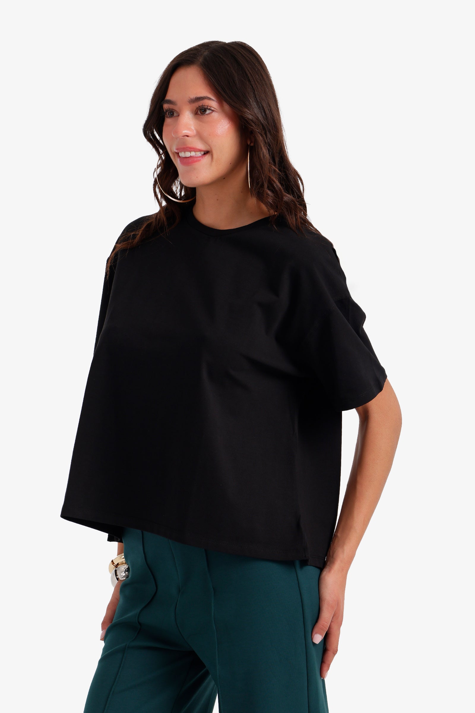 Boxy Crew Neck T-Shirt