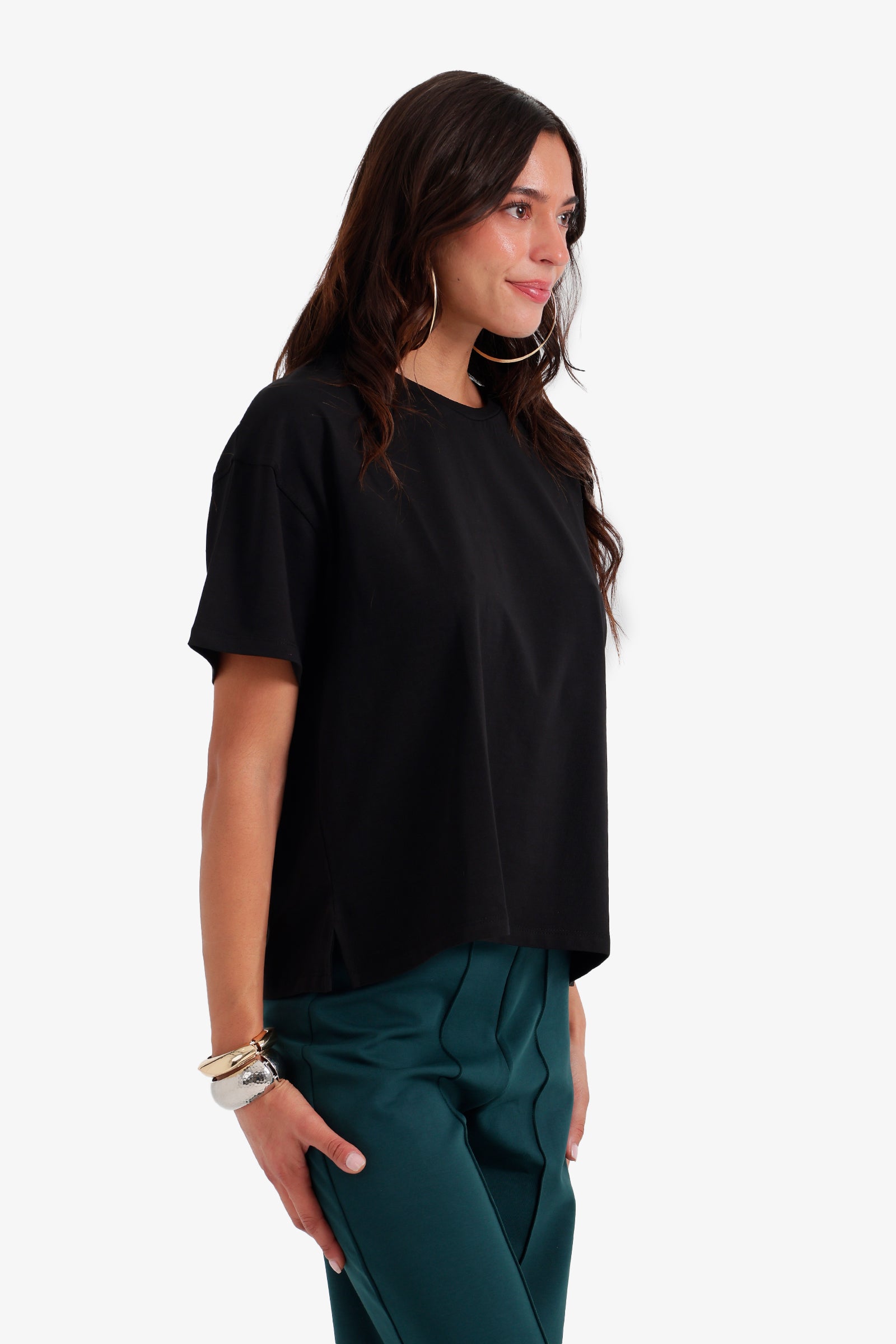 Boxy Crew Neck T-Shirt
