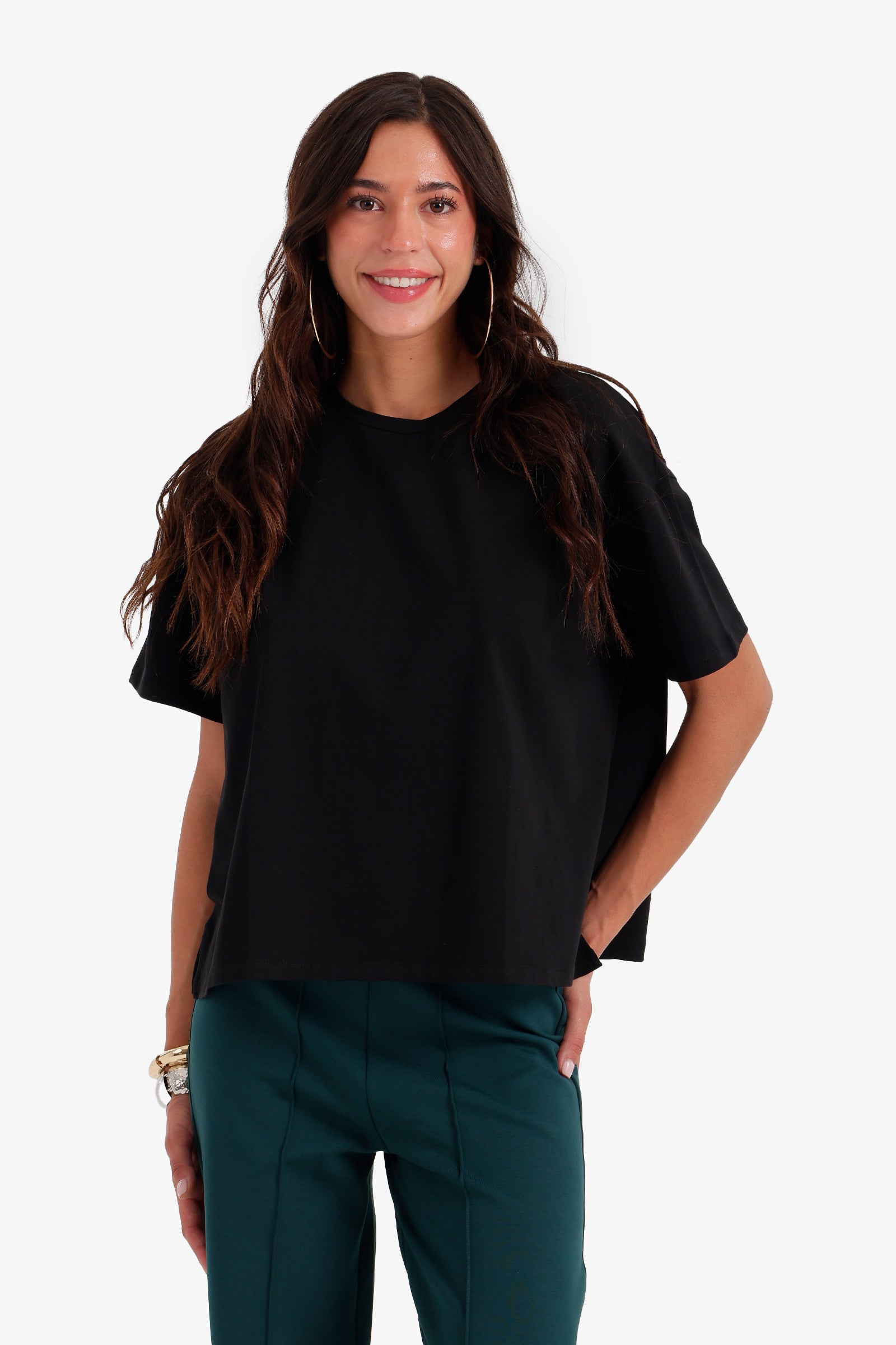 Boxy Crew Neck T-Shirt