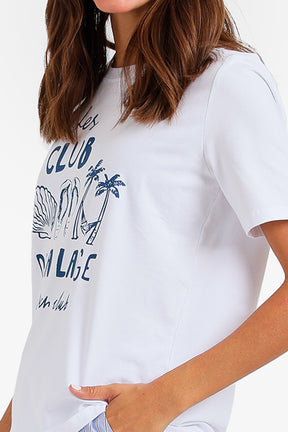 Contrast-Waist Pyjama Set