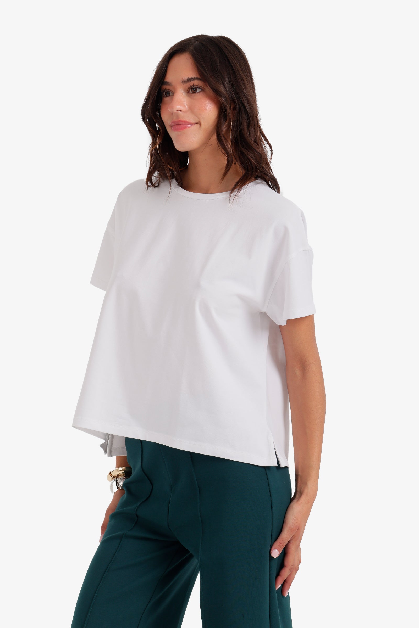 Boxy Crew Neck T-Shirt