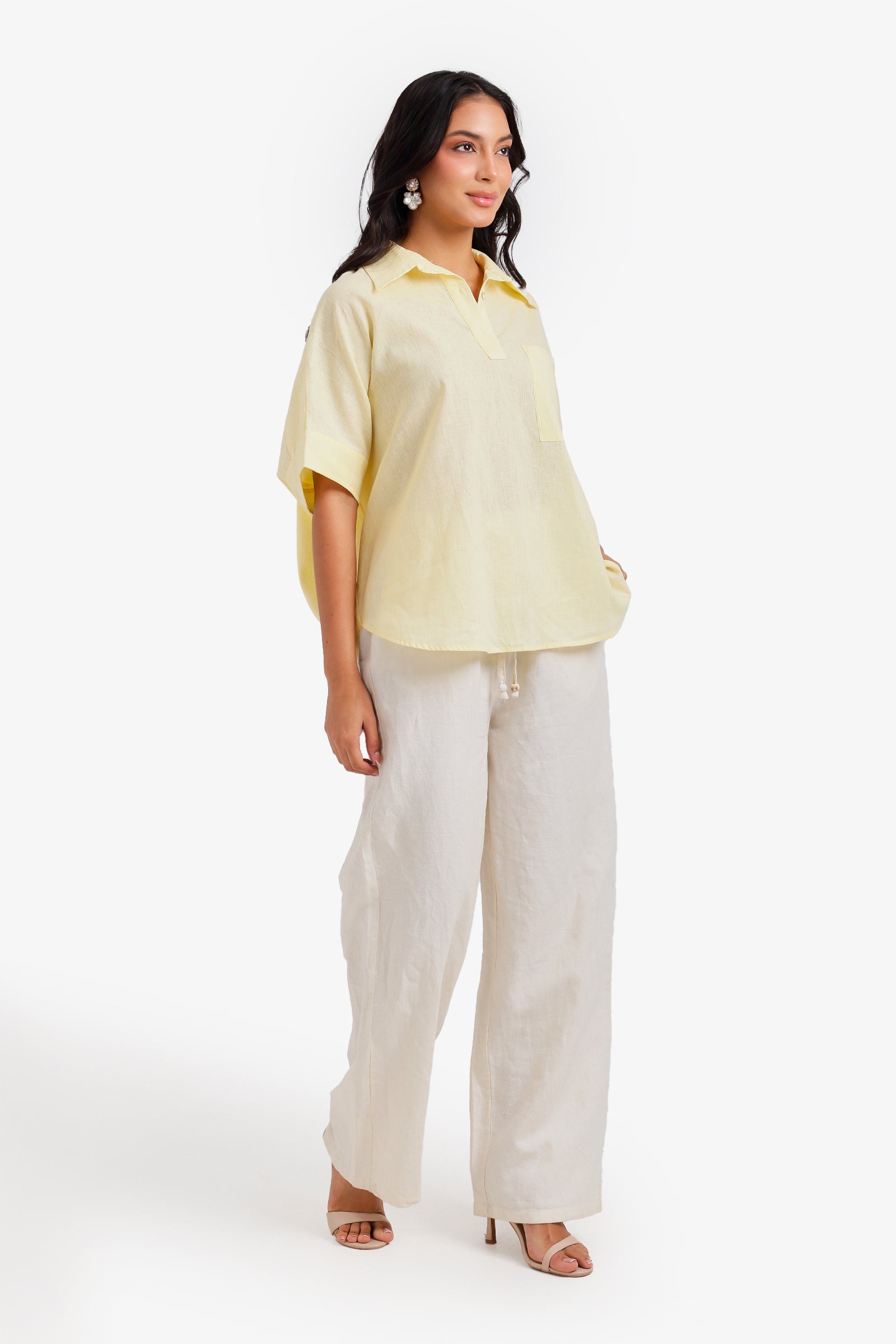 Relaxed Shirt Poncho