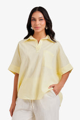 Relaxed Shirt Poncho