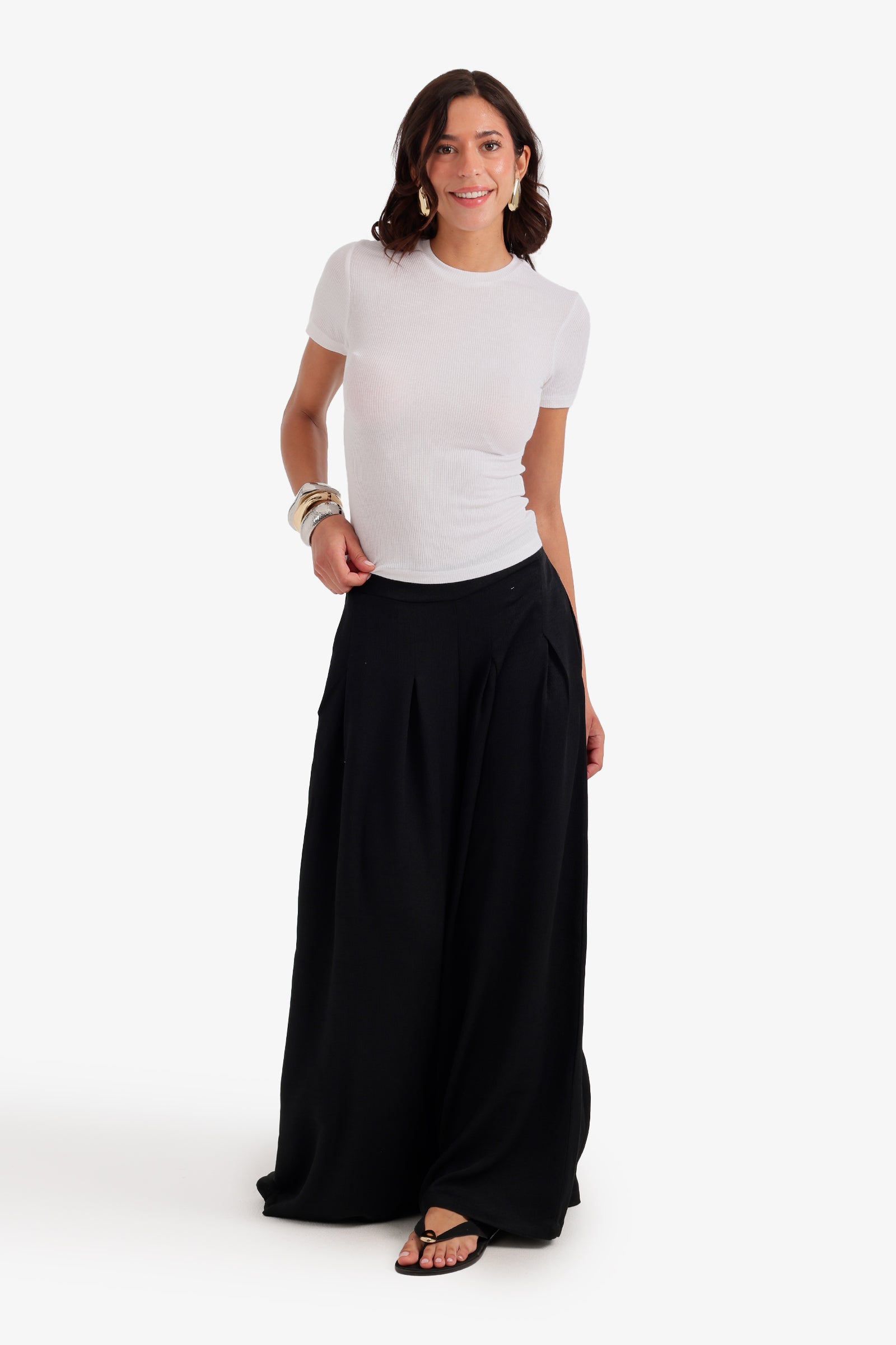 Ribbed Short Sleeve Top