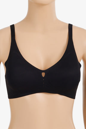 Laser Cut Ribbed Bra