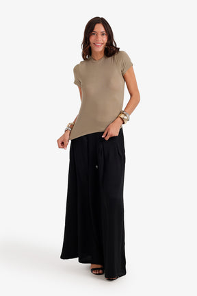 Ribbed Short Sleeve Top