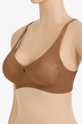 Laser Cut Ribbed Bra