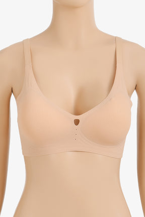 Laser Cut Ribbed Bra