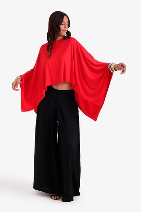 Flowy Asymmetrical Poncho