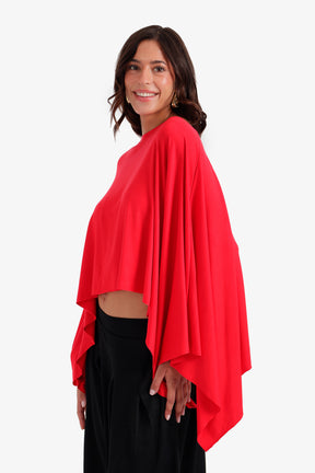 Flowy Asymmetrical Poncho