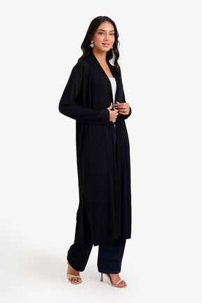 Ribbed Midi Cardigan